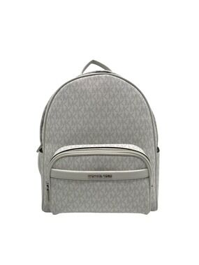 Michael Kors Optic White Coated Canvas Bex Medium Backpack